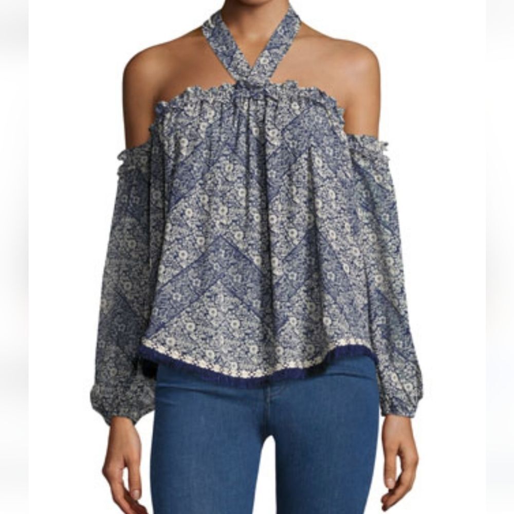MISA Los Angeles Livey Floral Top Size XS
